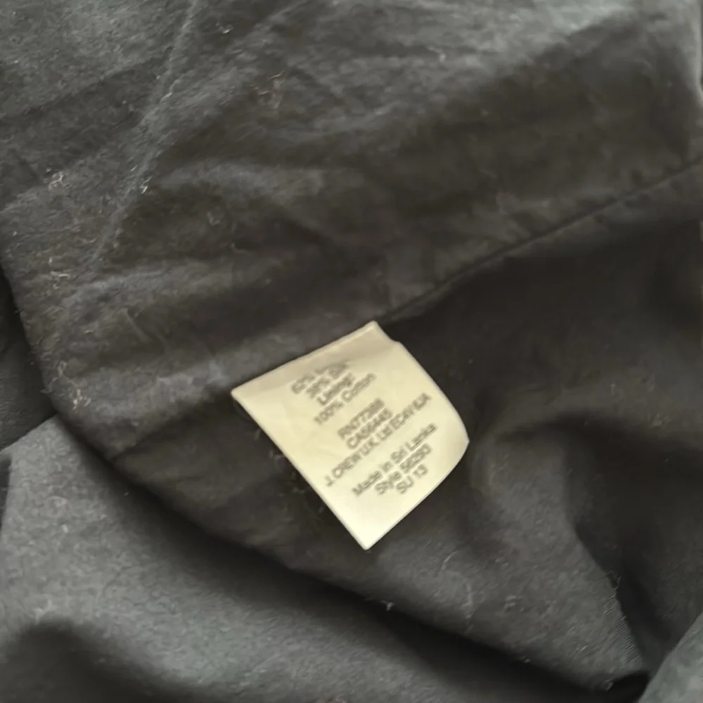 J. crew black cotton silk blend dress 10